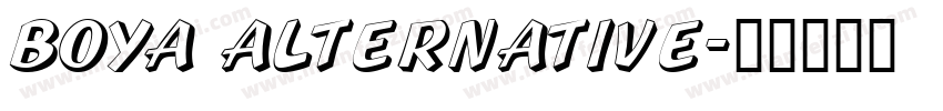 BOYA Alternative字体转换